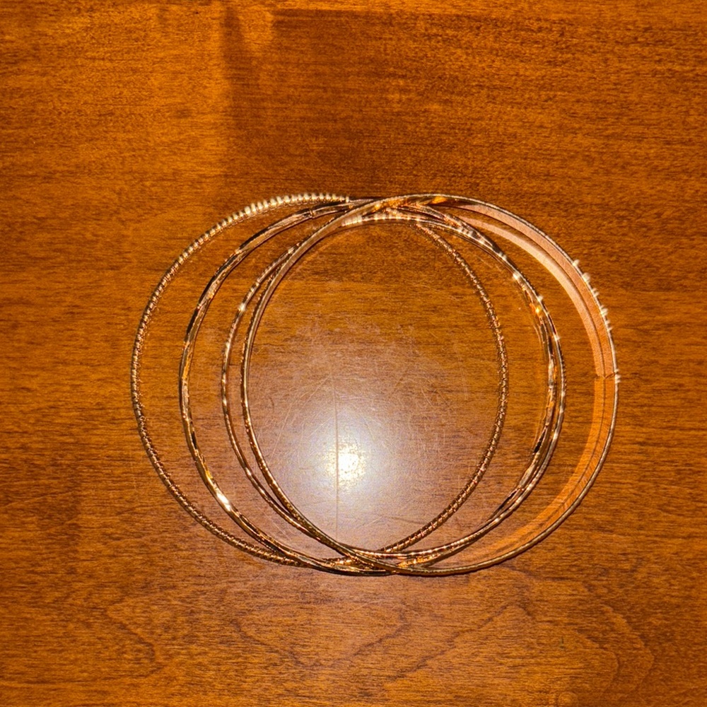 Elegant Gold Bangle Set